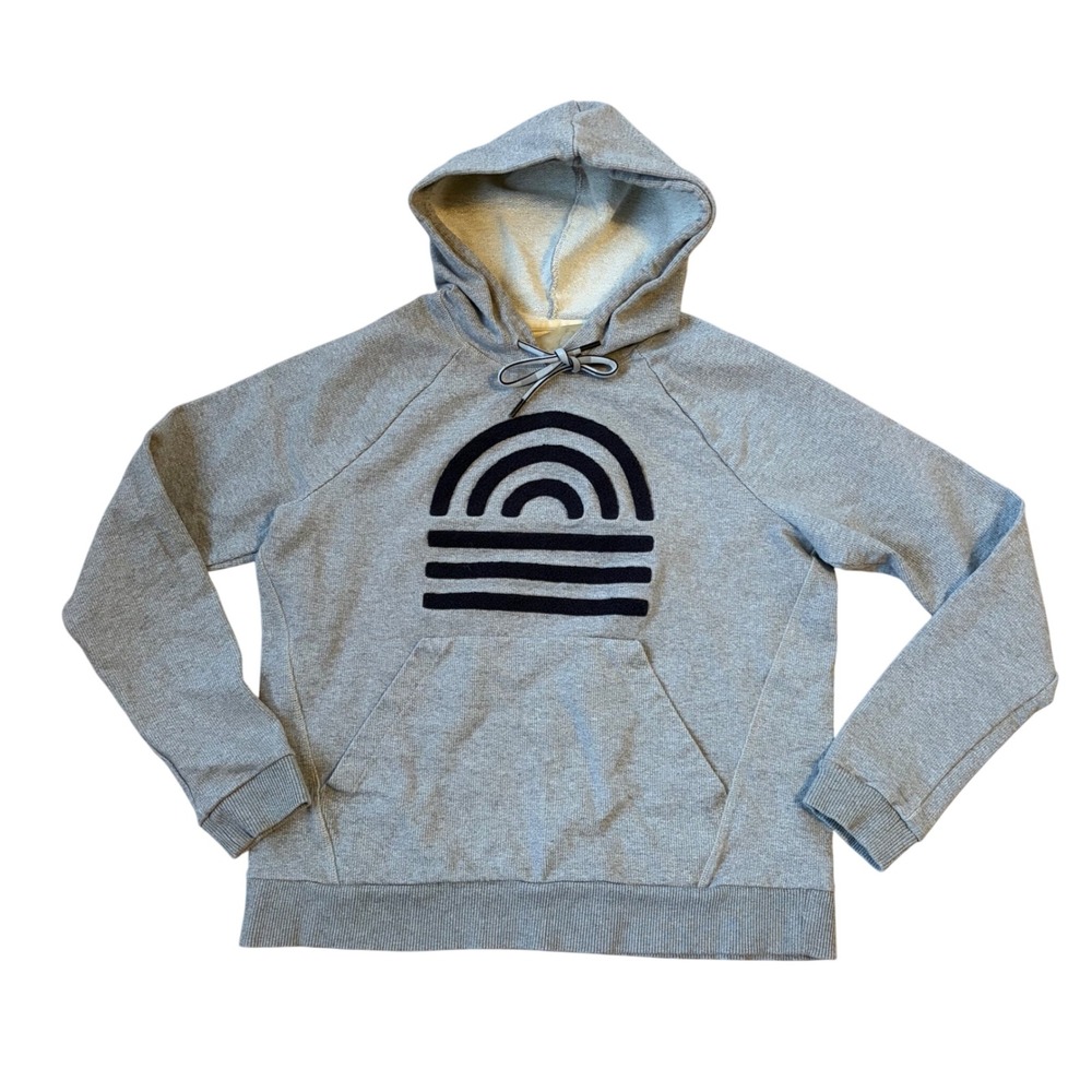 LNDR Horizon Hoodie Sweatshirt Gray Blue Women's Small (4-6) Rainbow Casual‎